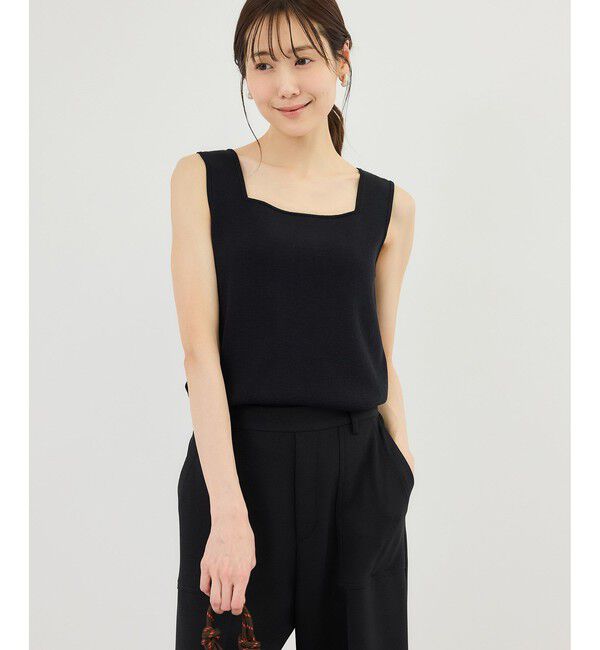 Rope&rsquo;Picnic「スクエアネックニットタンクトップ」|タンクトップ|