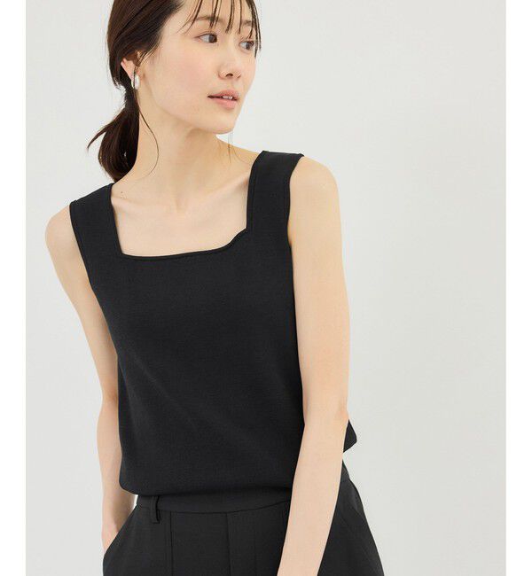 Rope&rsquo;Picnic「スクエアネックニットタンクトップ」|タンクトップ|