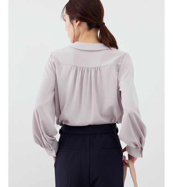 Rope&rsquo;Picnic「配色ダブルカラーブラウス」|シャツ・ブラウス|