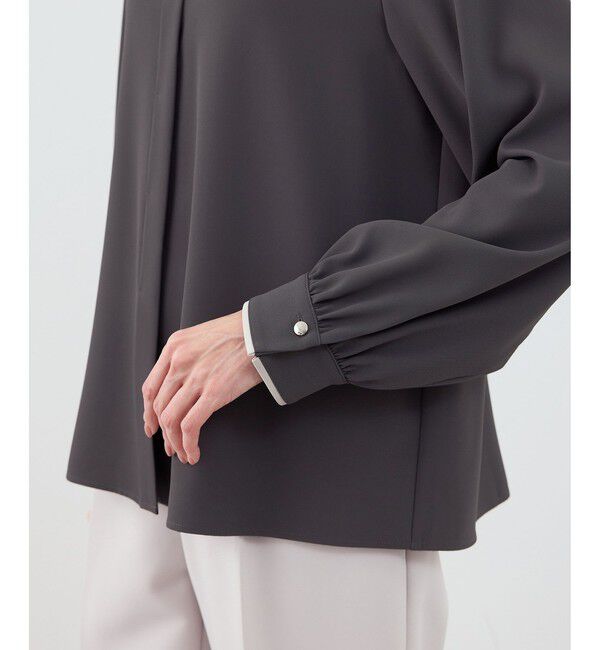 Rope&rsquo;Picnic「配色ダブルカラーブラウス」|シャツ・ブラウス|