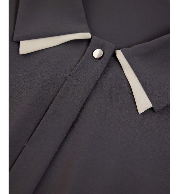 Rope&rsquo;Picnic「配色ダブルカラーブラウス」|シャツ・ブラウス|