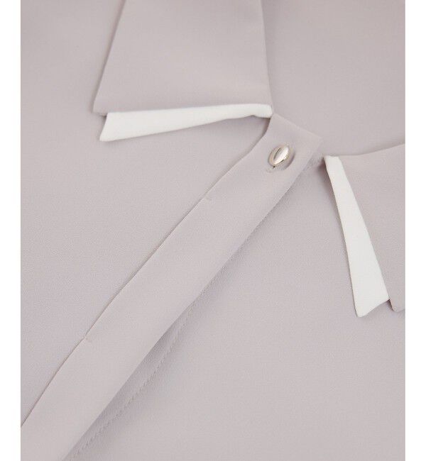 Rope&rsquo;Picnic「配色ダブルカラーブラウス」|シャツ・ブラウス|