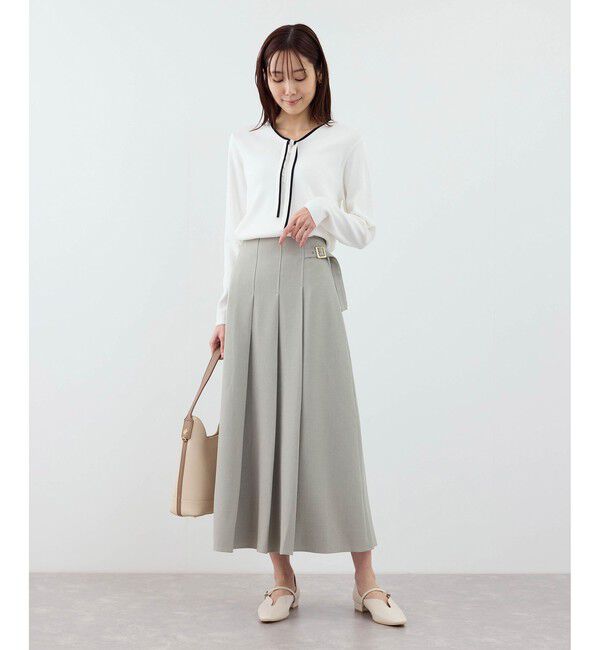 Rope&rsquo;Picnic「クリアツイルタックキルトスカート/セレモニー・セットアップ対応」|スカート|