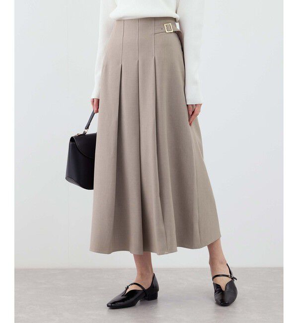 Rope&rsquo;Picnic「クリアツイルタックキルトスカート/セレモニー・セットアップ対応」|スカート|ベージュ系(29)