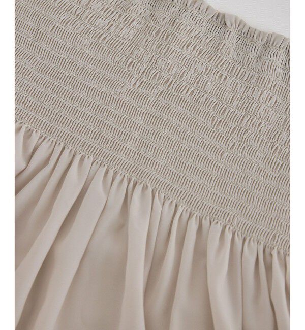 Rope&rsquo;Picnic「シャーリングビスチェ風ドッキングロングスリーブカットソー/リンクコーデ」|Tシャツ・カットソー|