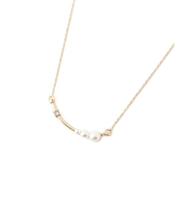 ROPE PICNIC PASSAGE「パールカーブラインショートネックレス」|ネックレス|