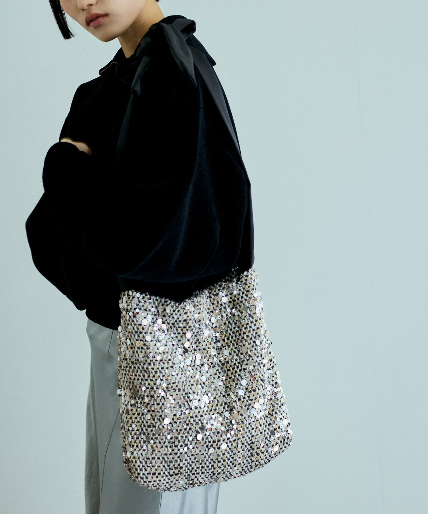 ADAM ET ROPE'「【サステナブル】スパンコールショルダーバッグ」|ショルダー・メッセンジャー|