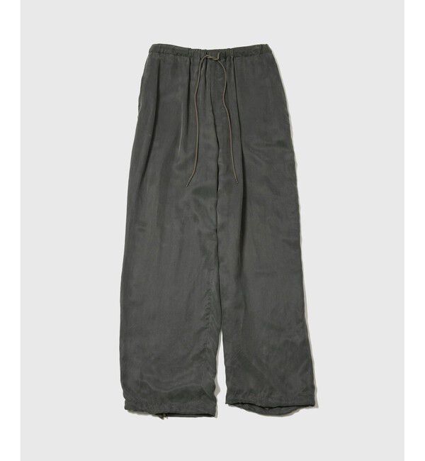 ADAM ET ROPE'「キュプラビスコース ワイドイージーパンツ  / セットアップ対応 」|チノ|スミクロ(05)