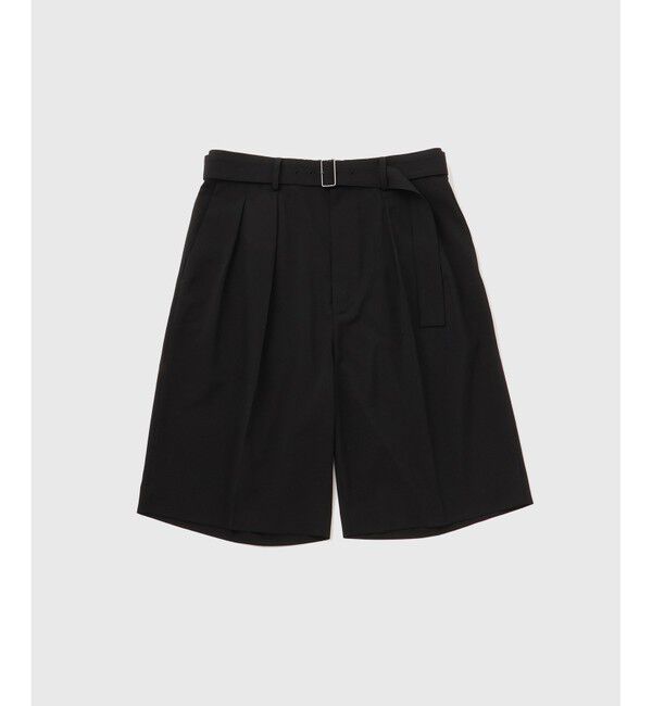 ADAM ET ROPE'「サマーウーステッド ベルテッド ショーツ / セットアップ可能」|チノ|