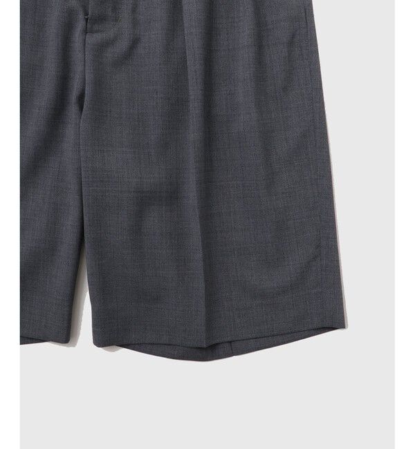 ADAM ET ROPE'「サマーウーステッド ベルテッド ショーツ / セットアップ可能」|チノ|