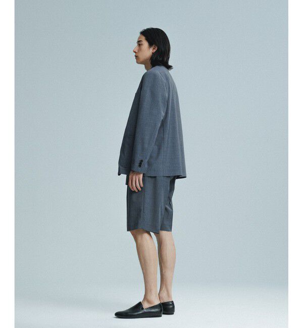 ADAM ET ROPE'「サマーウーステッド ベルテッド ショーツ / セットアップ可能」|チノ|