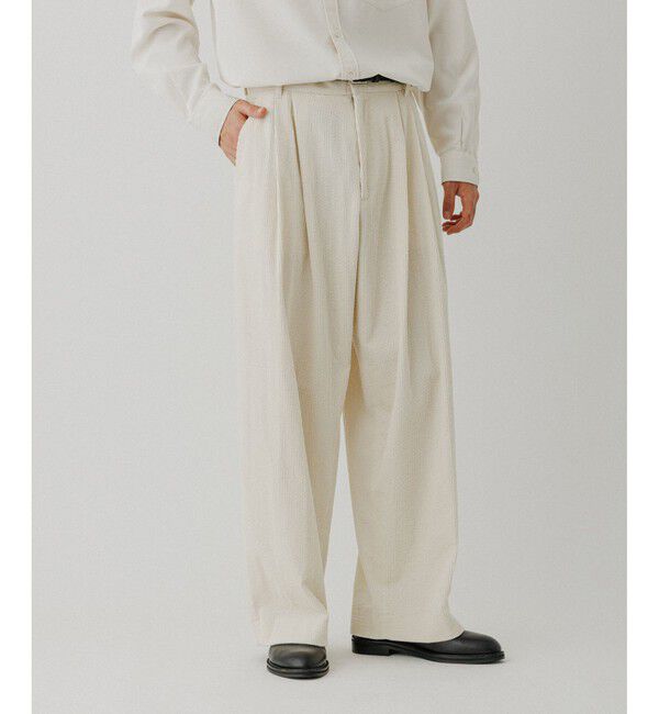 ADAM ET ROPE'「コーデュロイ バギー スラックス」|チノ|