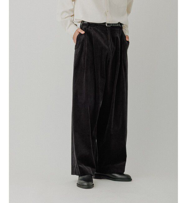 ADAM ET ROPE'「コーデュロイ バギー スラックス」|チノ|