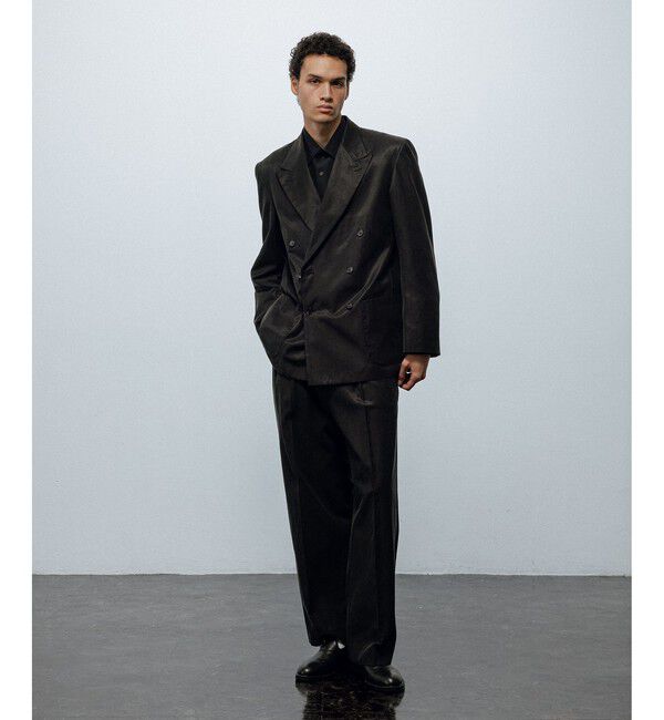 ADAM ET ROPE'「キュプラコットン　ダブルブレストジャケット」|テーラードジャケット|