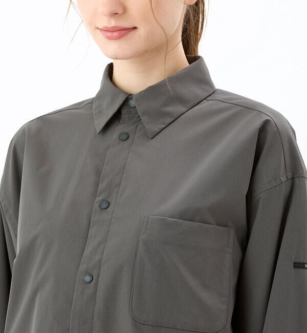 ORCIVAL「ORCIVAL | ポリタイプライター シャツジャケット WOMEN」|シャツ・ブラウス|