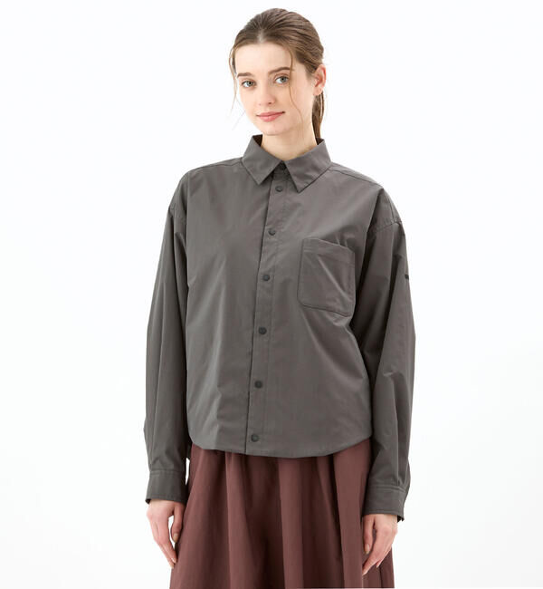 ORCIVAL「ORCIVAL | ポリタイプライター シャツジャケット WOMEN」|シャツ・ブラウス|