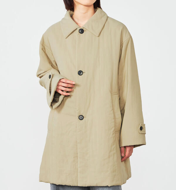 LE GLAZIK「LE GLAZIK | ナイロンツイル ショートコート WOMEN」|ダウン|