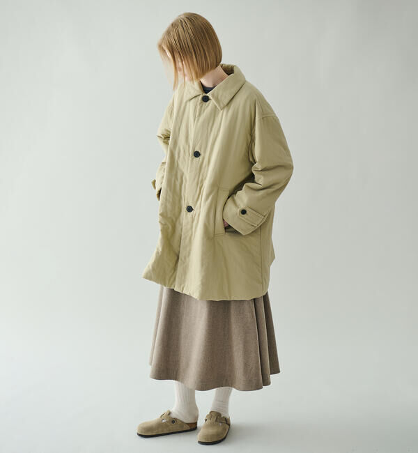 LE GLAZIK「LE GLAZIK | ナイロンツイル ショートコート WOMEN」|ダウン|