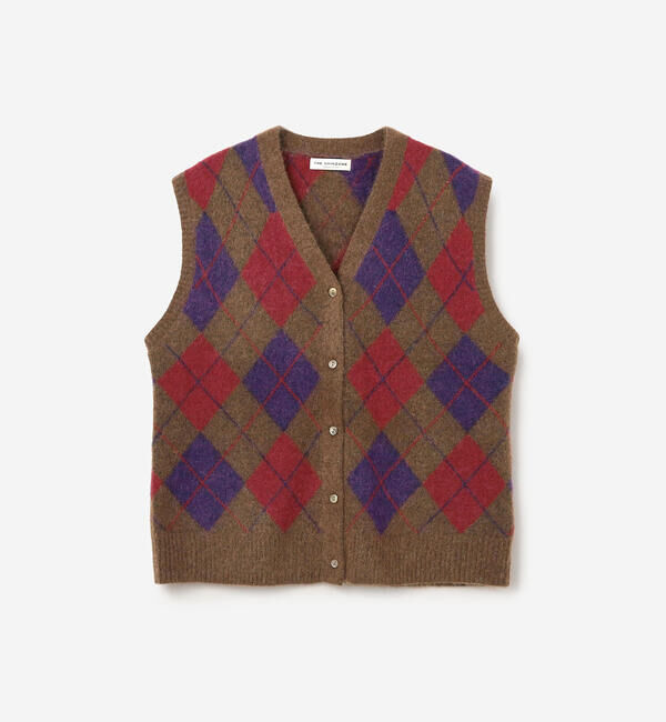  「THE SHINZONE | ARGYLE KNIT VEST WOMEN」|ベスト・ジレ|