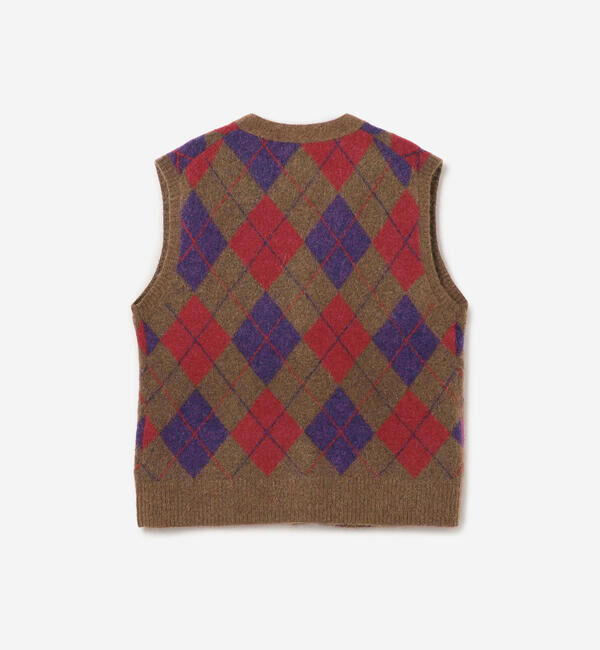  「THE SHINZONE | ARGYLE KNIT VEST WOMEN」|ベスト・ジレ|