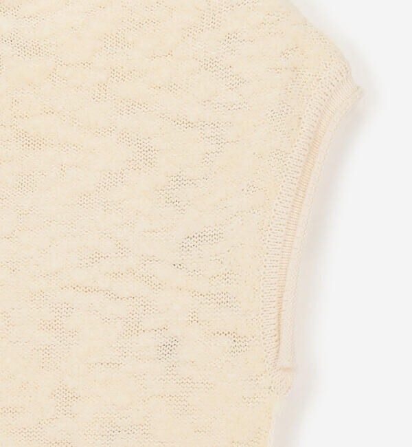  「UNFIL | ランダムウール ハイネックニットベスト WOMEN」|ベスト・ジレ|