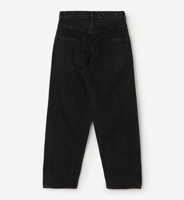  「SCYE BASICS | セルビッチ ワイドデニム Black WOMEN」|デニム|