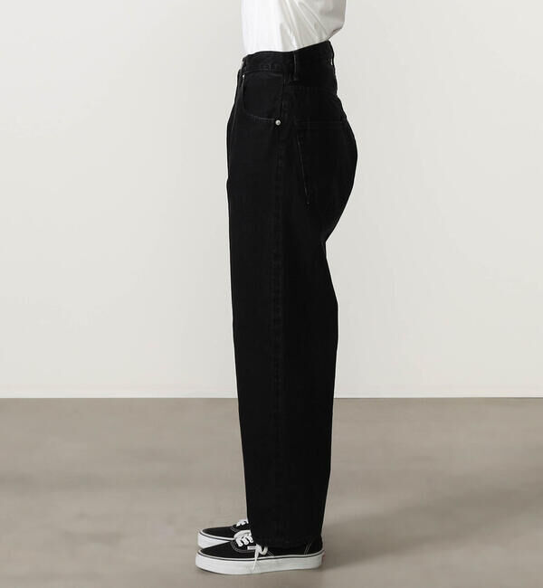  「SCYE BASICS | セルビッチ ワイドデニム Black WOMEN」|デニム|