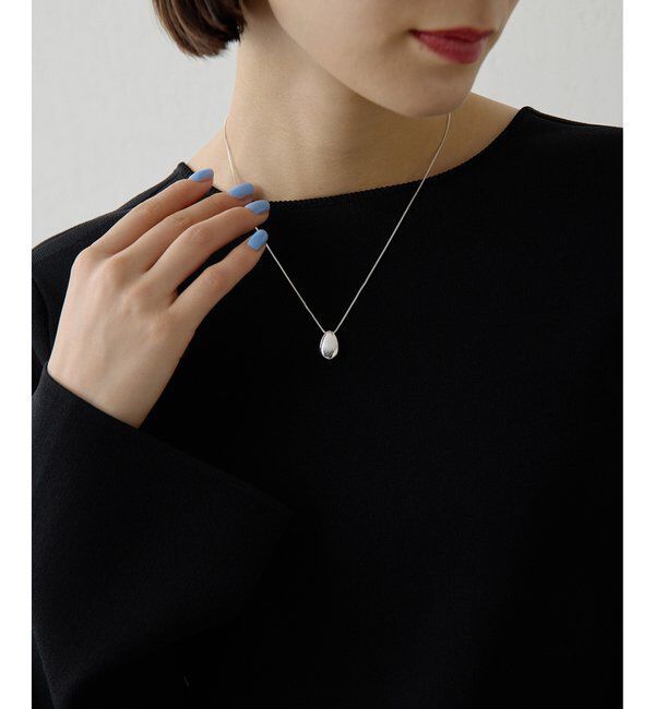Hoaw.「【Hoaw.】ドロップロングネックレス」|リング|シルバー系