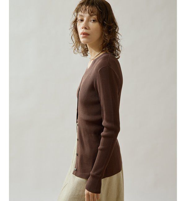 Drawing Numbers「【Drawing Numbers】リブVネックカーディガン」|ニット・セーター|