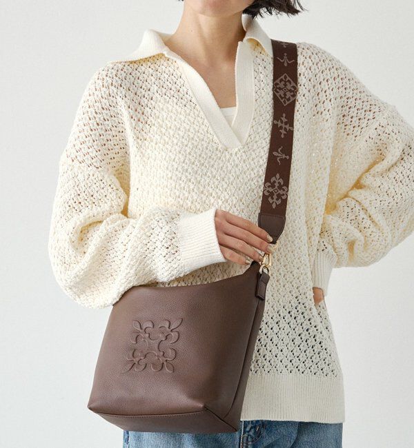  「《WEB限定》スタンダードミニショルダーバッグ <エンボスモノグラム>」|ショルダー・メッセンジャー|ダークブラウン