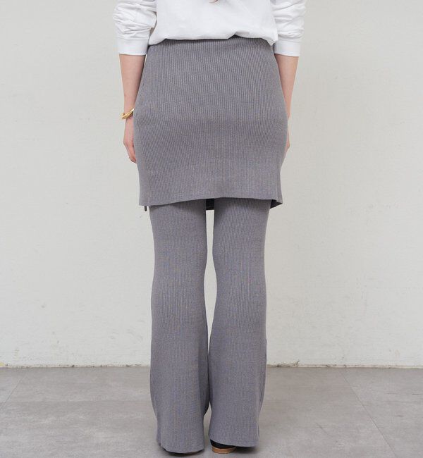  「ニットレイヤードパンツ」|チノ|