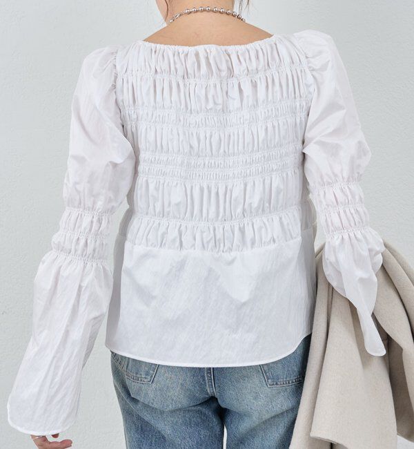  「シャーリングブラウス」|シャツ・ブラウス|