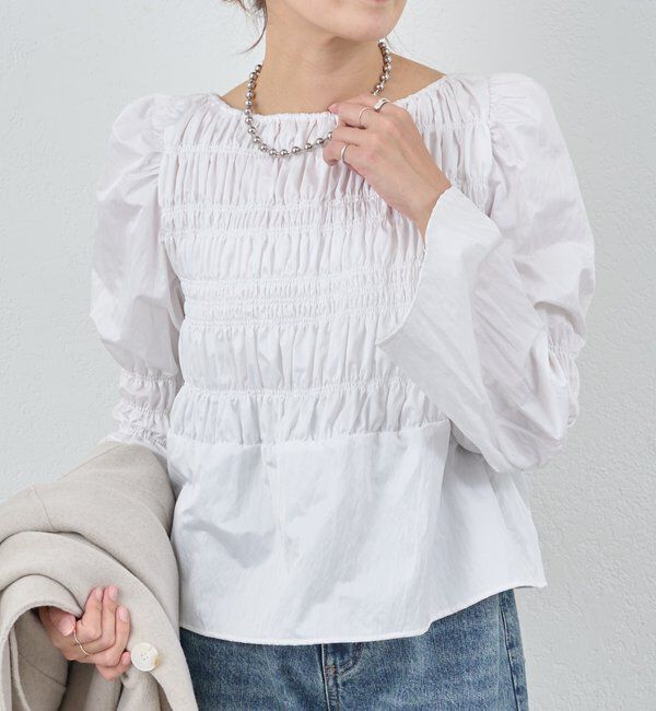  「シャーリングブラウス」|シャツ・ブラウス|