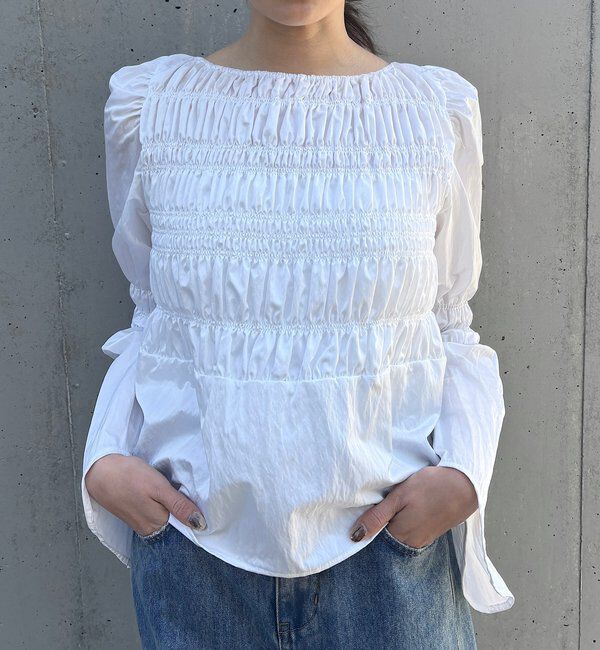  「シャーリングブラウス」|シャツ・ブラウス|