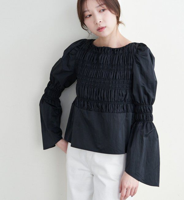  「シャーリングブラウス」|シャツ・ブラウス|