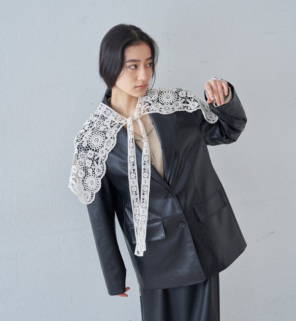  「【26SS予約】レースショール」|バンダナ・スカーフ|