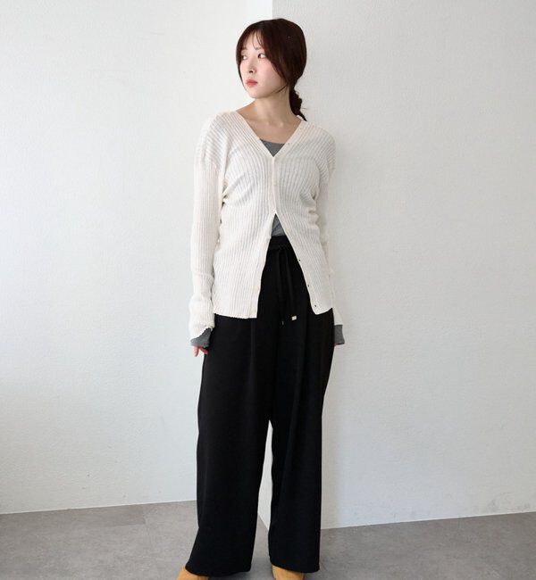  「2WAYリブカーディガン」|カーディガン|