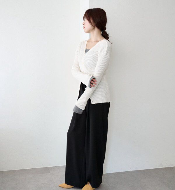  「2WAYリブカーディガン」|カーディガン|