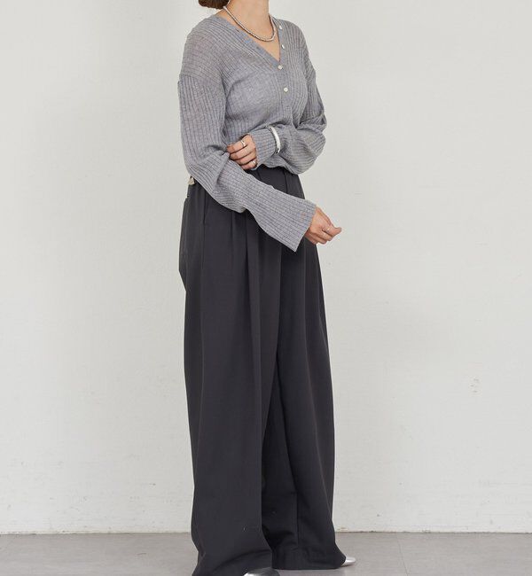  「2WAYリブカーディガン」|カーディガン|