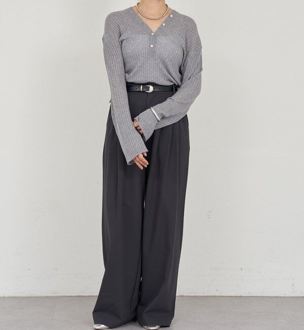  「2WAYリブカーディガン」|カーディガン|