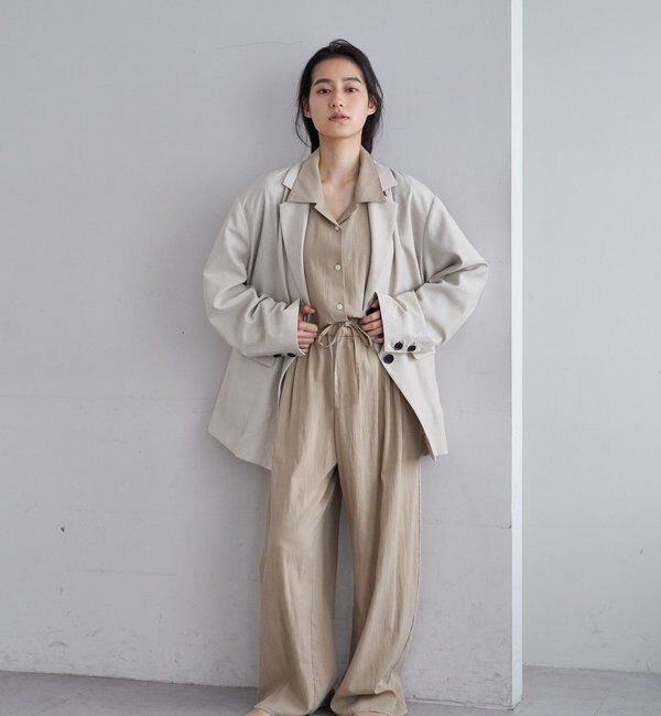  「【26SS予約】リネティオーバージャケット」|テーラードジャケット|