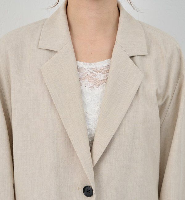  「【26SS予約】リネティオーバージャケット」|テーラードジャケット|