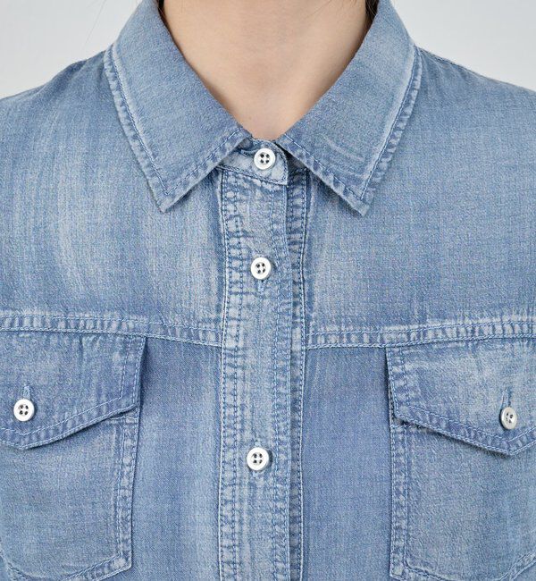  「【26SS予約】シアーデニムシャツ」|シャツ・ブラウス|