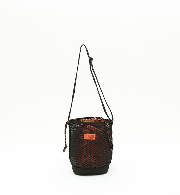 ABAHOUSE「ポーチinメッシュショルダー」|ショルダー・メッセンジャー|ブラック