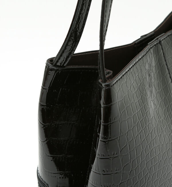 ABAHOUSE「【Avancer】型押しスリムトートバッグ」|ショルダー・メッセンジャー|