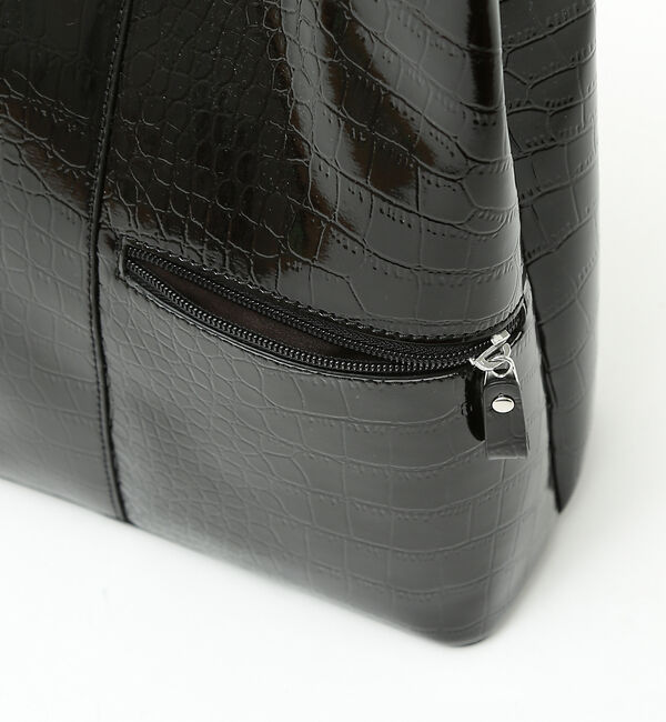 ABAHOUSE「【Avancer】型押しスリムトートバッグ」|ショルダー・メッセンジャー|