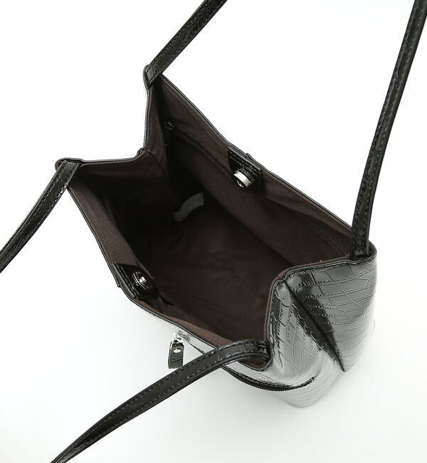 ABAHOUSE「【Avancer】型押しスリムトートバッグ」|ショルダー・メッセンジャー|