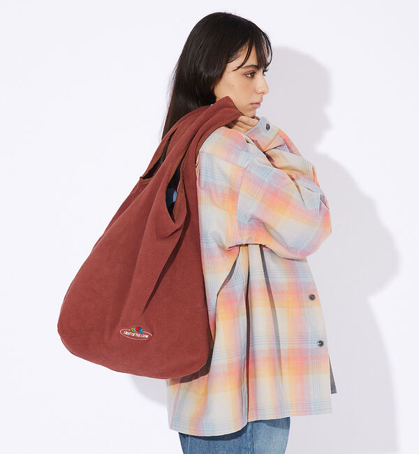 ABAHOUSE「【FRUIT OF THE LOOM/フルーツオブザルーム】FREECE TOT」|ショルダー・メッセンジャー|ブラウン