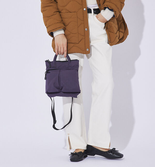 ABAHOUSE「【SML /エスエムエル 】2WAY HELMET BAG SS ショルダーバッ」|ショルダー・メッセンジャー|ネイビー