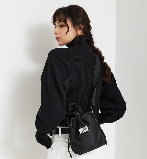 ABAHOUSE「【PENNEY'S / ペニーズ】THE FOX DRAWSTRING 2WAY」|ショルダー・メッセンジャー|ブラック